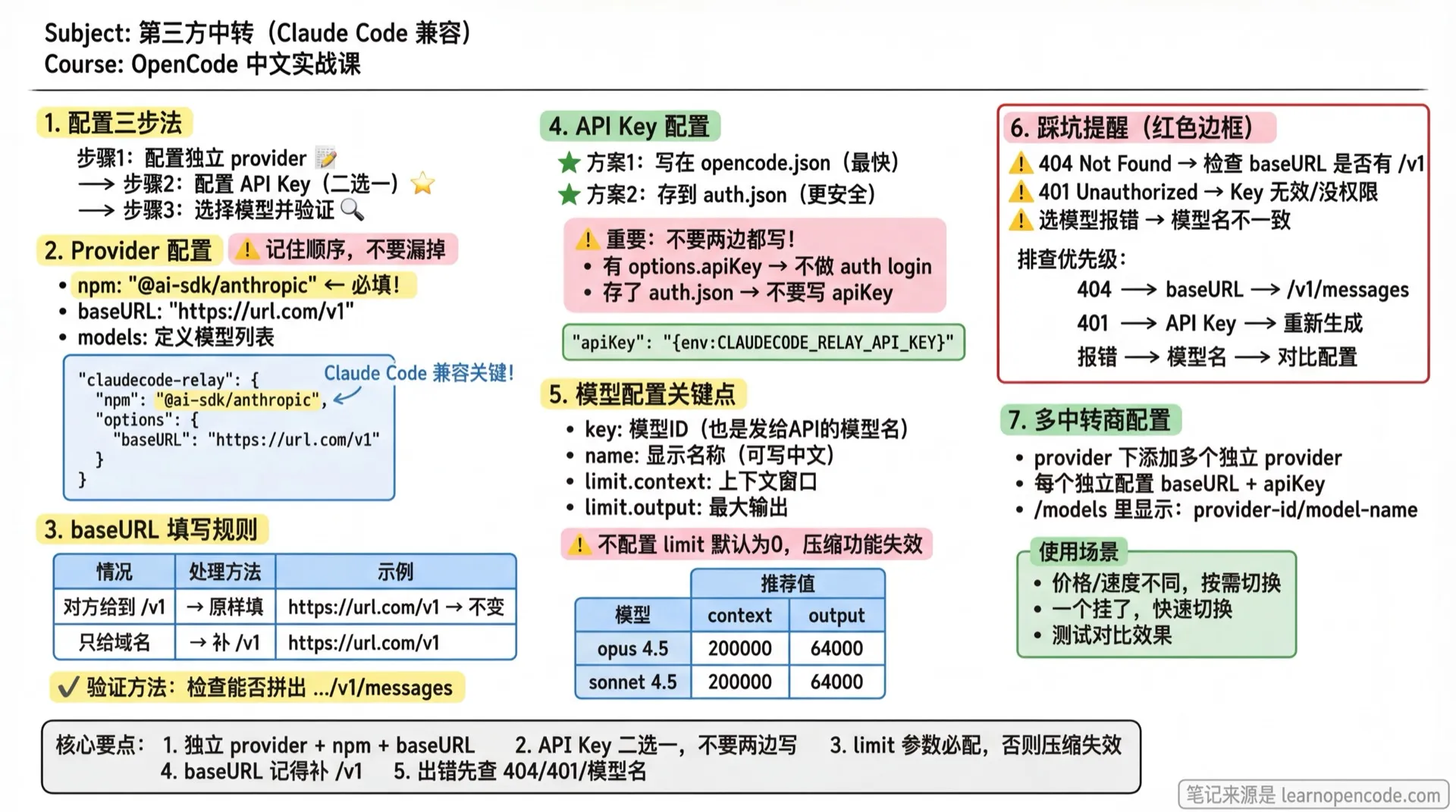 第三方中转(Claude Code 兼容)学霸笔记